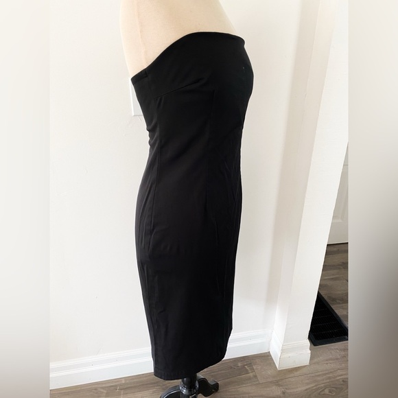 J. Crew Black Strapless Midi Dress, Size 4 - Picture 7 of 8